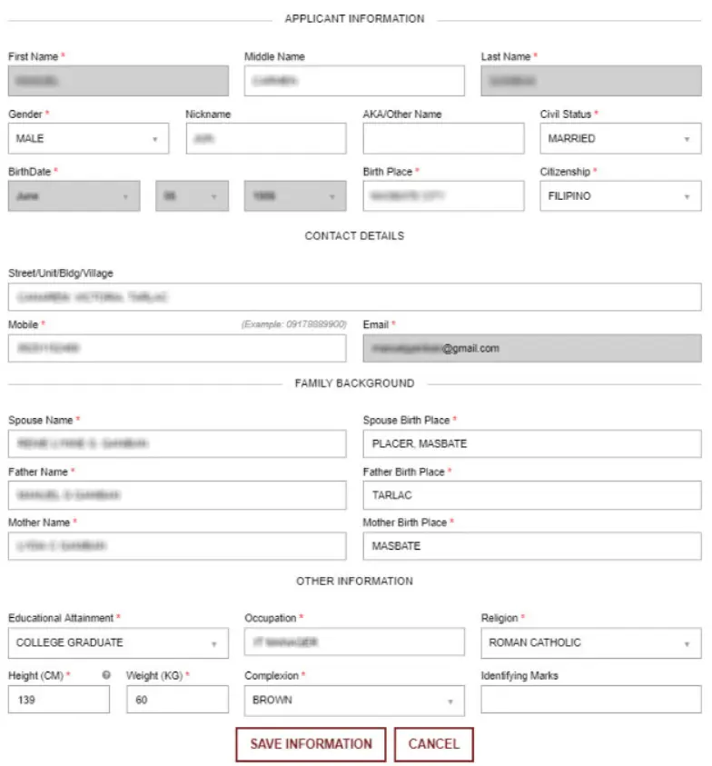 nbi appointment form