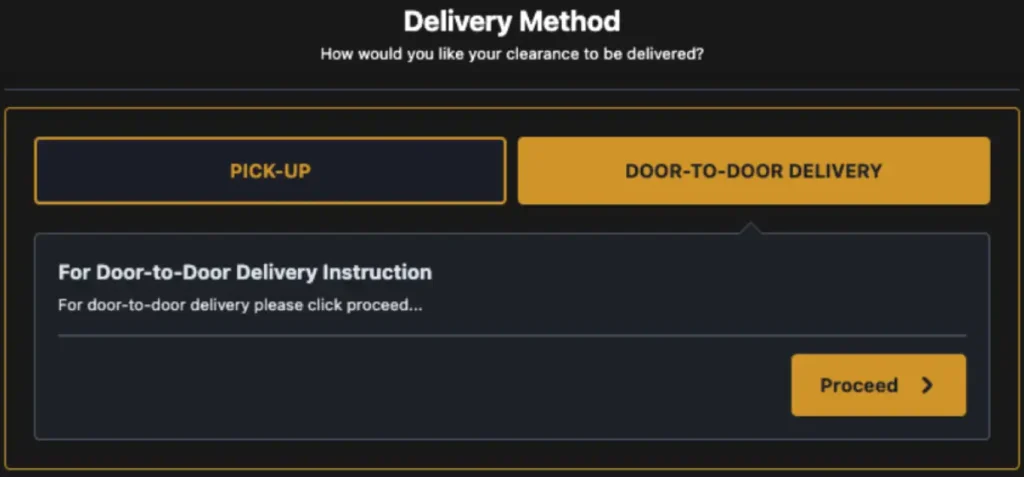 NBI Clearance Delivery Option